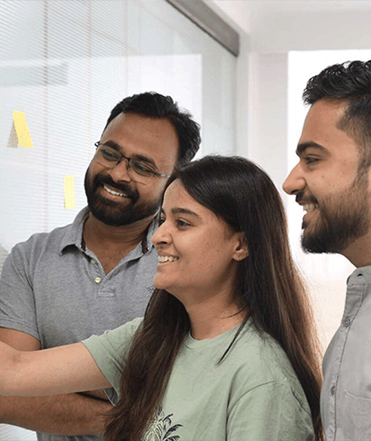PMC employees happily working