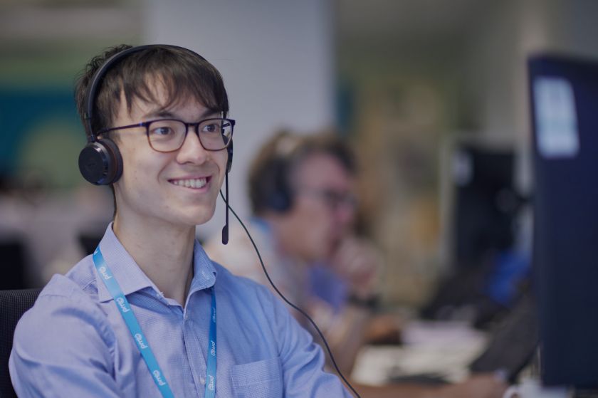 PMC employee providing managed services